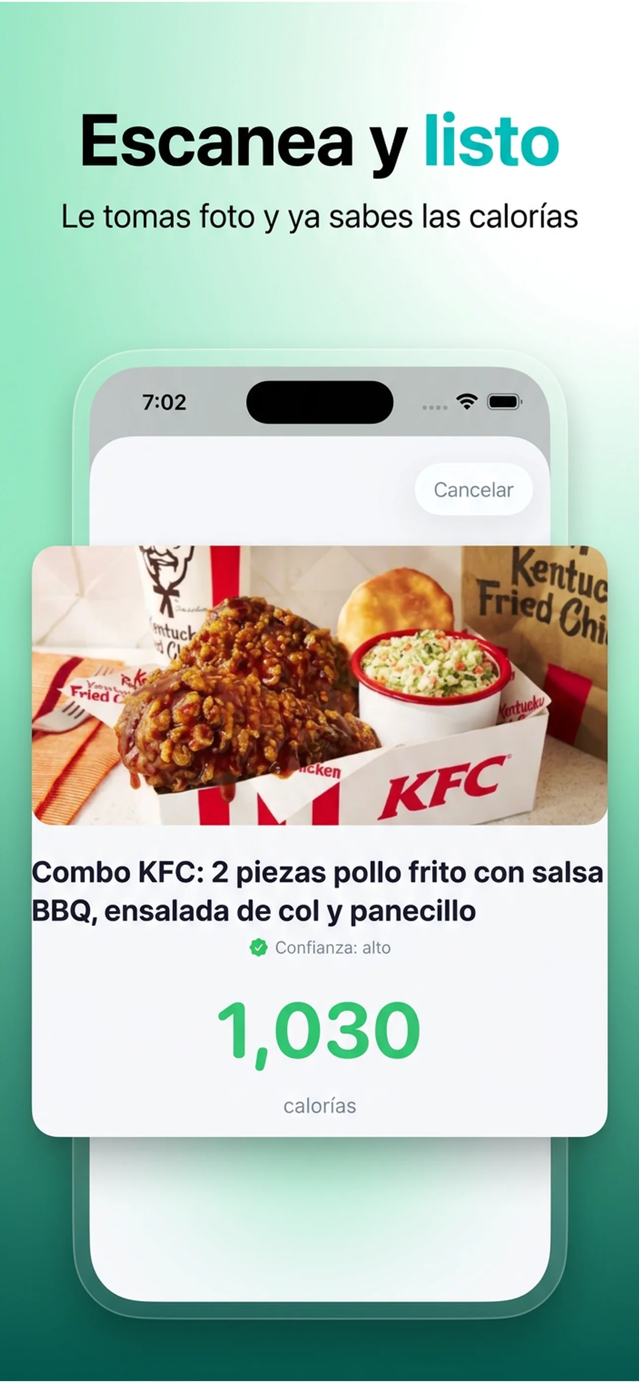 Calorias IA - Bajar de Peso screenshot 1