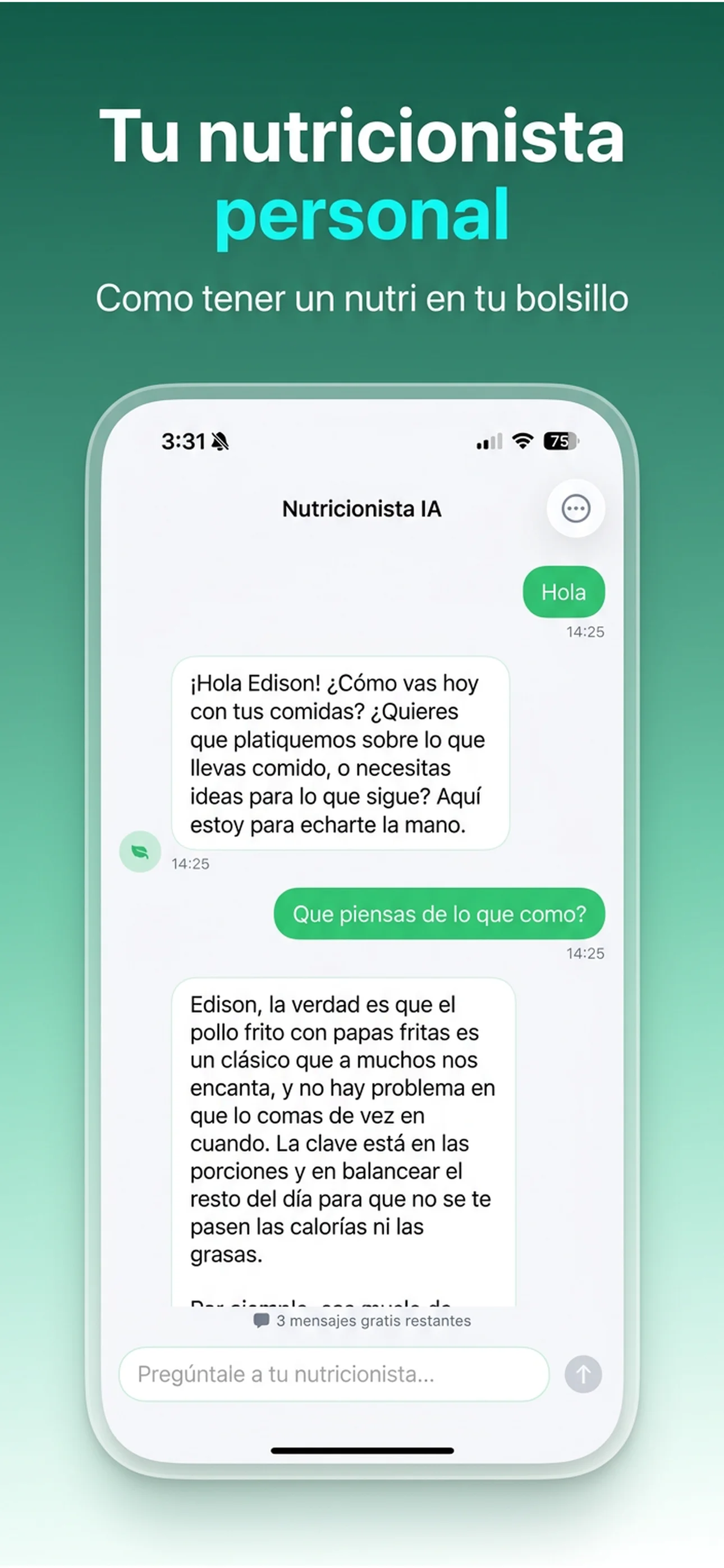 Calorias IA - Bajar de Peso screenshot 5
