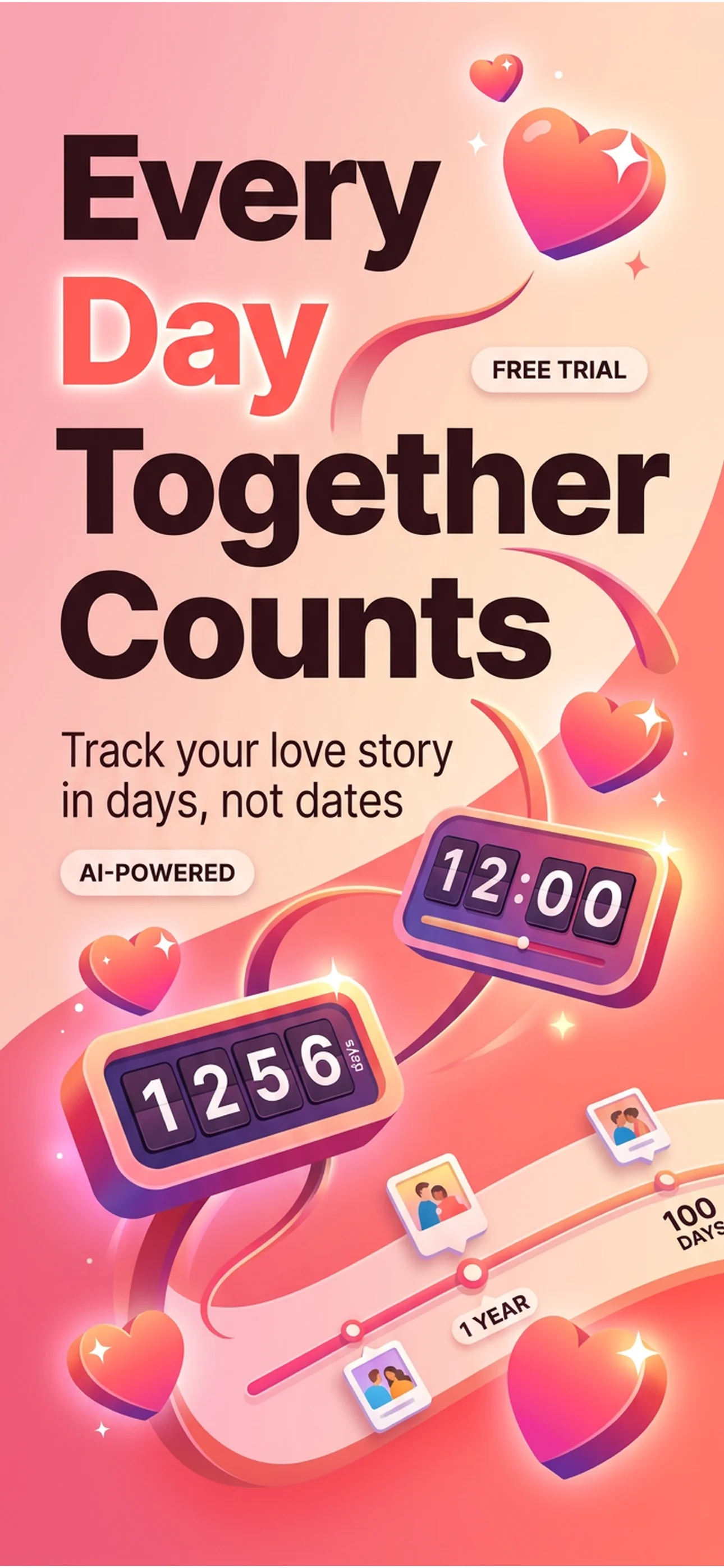 Days Together: Love Tracker screenshot 1