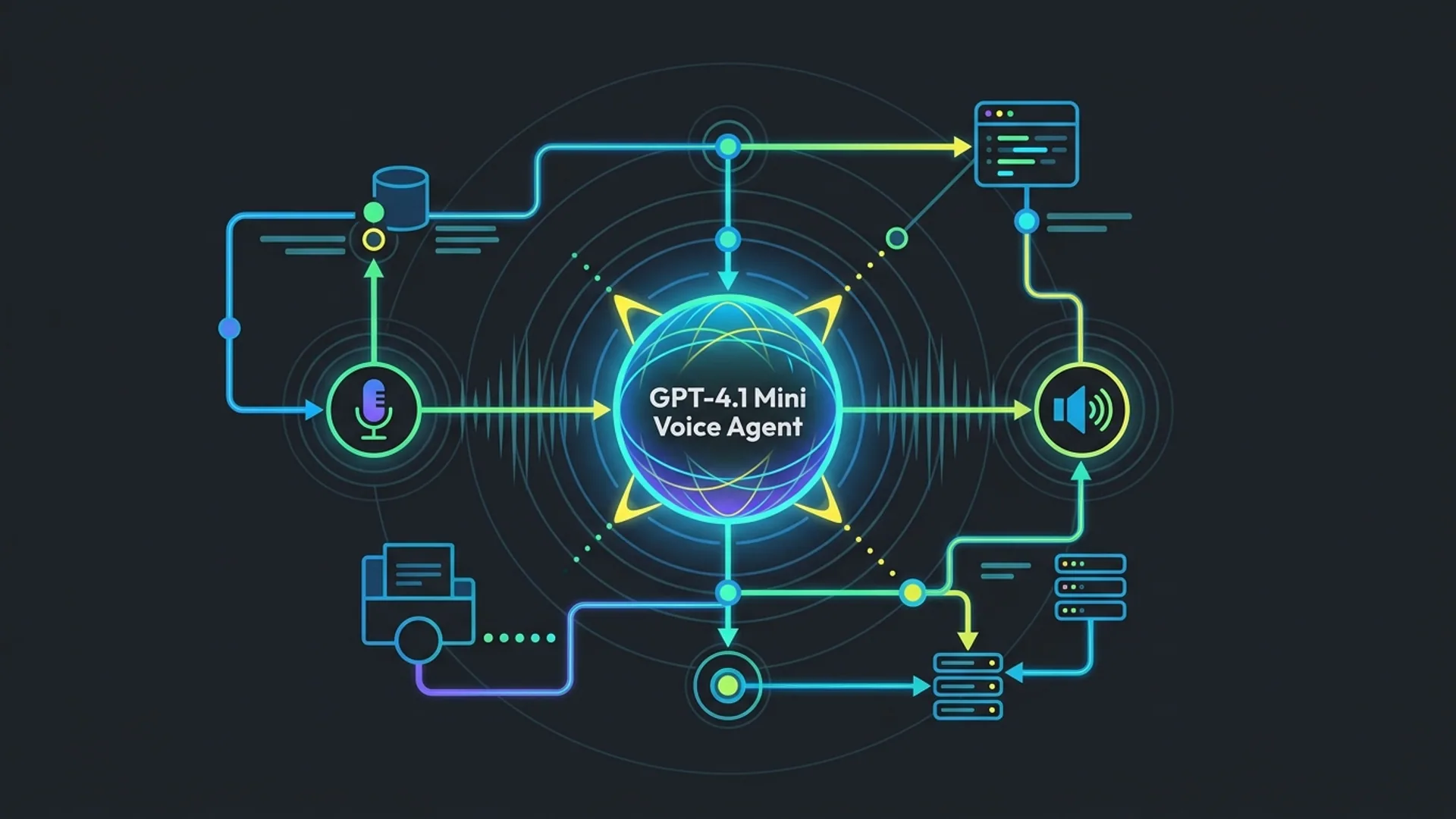Build a Voice-Enabled GPT-4.1 Mini Agent: ChatGPT Voice Tutorial — editorial illustration for GPT-4.1 mini voice agent